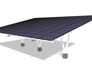 光伏太阳能板素材设计su模型下载_sketchup草图大师SKP模型