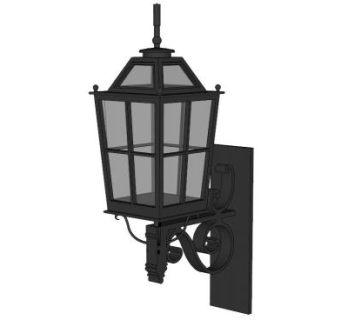 厂房壁灯su模型下载_sketchup草图大师SKP模型