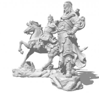 三国雕塑su模型下载_sketchup草图大师SKP模型