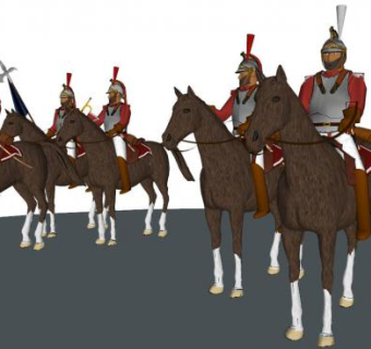 骑兵su模型下载_sketchup草图大师SKP模型