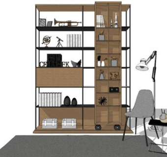 墙面装饰品su模型下载_sketchup草图大师SKP模型