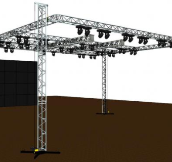 舞台灯架su模型下载_sketchup草图大师SKP模型