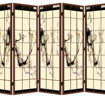 梅花屏风su模型下载_sketchup草图大师SKP模型