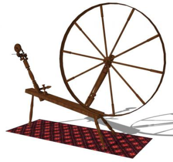 纺纱机su模型下载_sketchup草图大师SKP模型