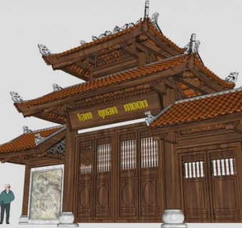 商铺牌匾su模型下载_sketchup草图大师SKP模型