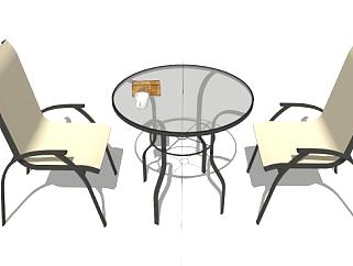 <em>室外</em>咖啡厅座椅su模型下载_sketchup草图大师SKP模型