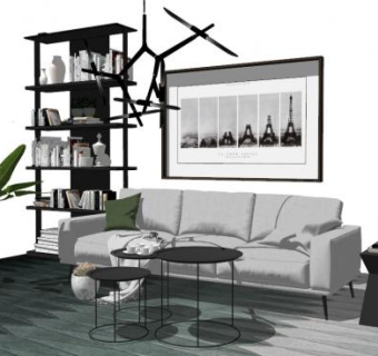 北欧家具su模型下载_sketchup草图大师SKP模型