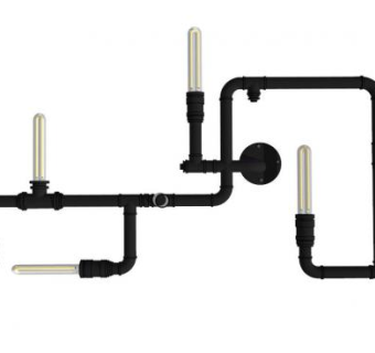 水管灯泡su模型下载_sketchup草图大师SKP模型