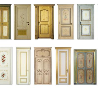 欧式卧室门su模型下载_sketchup草图大师SKP模型