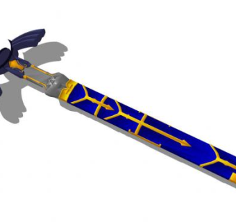 游戏玩家的剑su模型下载_sketchup草图大师SKP模型