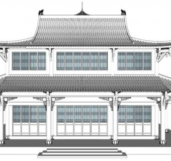 古建筑sketchup模型下载_sketchup草图大师SKP模型