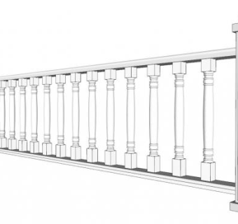 栏杆sketchup模型下载_sketchup草图大师SKP模型