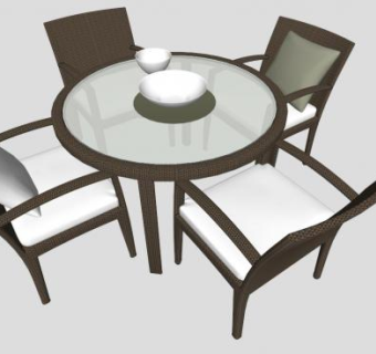 桌椅sketchup模型下载_sketchup草图大师SKP模型