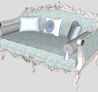 欧式沙发sketchup模型下载_sketchup草图大师SKP模型