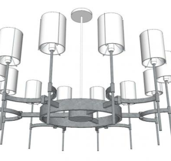 吊灯sketchup模型下载_sketchup草图大师SKP模型