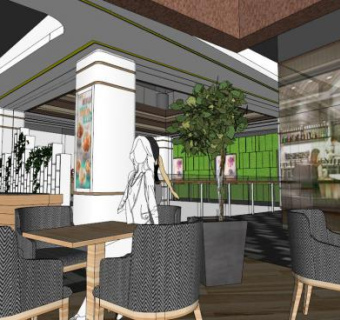 商场sketchup模型下载_sketchup草图大师SKP模型