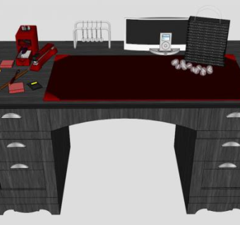 办公桌sketchup模型下载_sketchup草图大师SKP模型