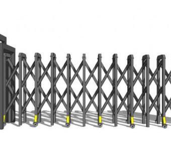 伸缩门sketchup模型下载_sketchup草图大师SKP模型