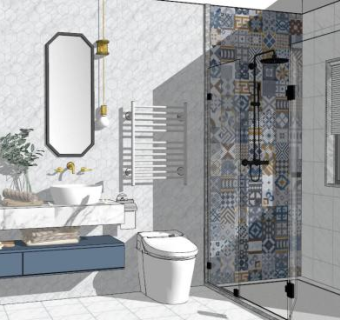 卫生间sketchup模型下载_sketchup草图大师SKP模型