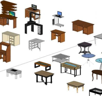 桌子sketchup模型下载_sketchup草图大师SKP模型