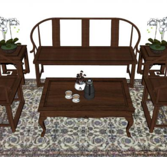 中式家具sketchup模型下载_sketchup草图大师SKP模型