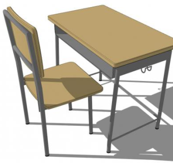 课桌sketchup模型下载_sketchup草图大师SKP模型