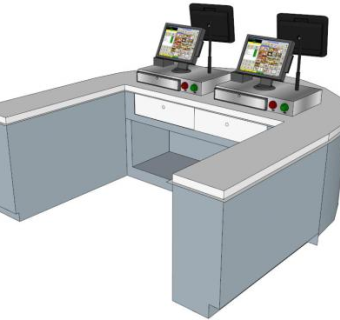 收银台sketchup模型下载_sketchup草图大师SKP模型