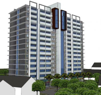 学校办公楼sketchup模型下载_sketchup草图大师SKP模型