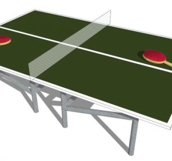 乒乓球台sketchup模型下载_sketchup草图大师SKP模型