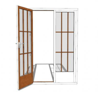 双开门sketchup模型下载_sketchup草图大师SKP模型