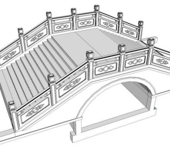小桥sketchup模型下载_sketchup草图大师SKP模型