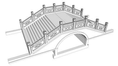 小桥sketchup模型下载_sketchup草图大师SKP模型