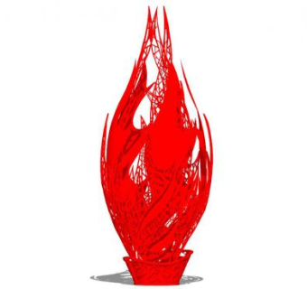 火焰雕塑sketchup模型下载_sketchup草图大师SKP模型