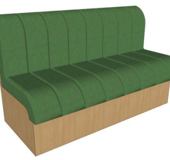 草绿沙发sketchup模型下载_sketchup草图大师SKP模型