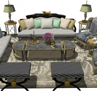 欧式家具sketchup模型下载_sketchup草图大师SKP模型