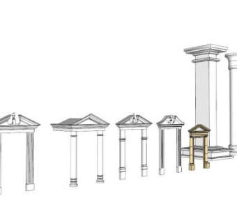 欧式构件sketchup模型下载_sketchup草图大师SKP模型
