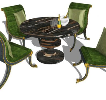 咖啡桌sketchup模型下载_sketchup草图大师SKP模型