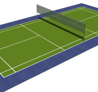 羽毛球场sketchup模型下载_sketchup草图大师SKP模型
