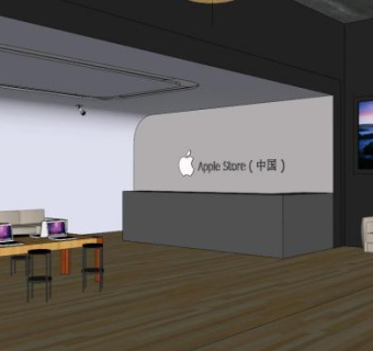 苹果手机店sketchup模型下载_sketchup草图大师SKP模型