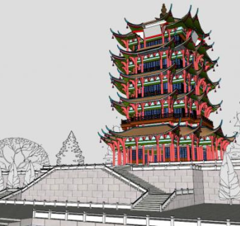 古建sketchup模型下载_sketchup草图大师SKP模型