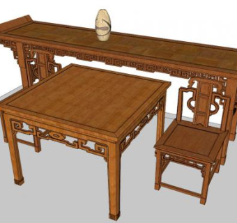 八仙桌sketchup模型下载_sketchup草图大师SKP模型