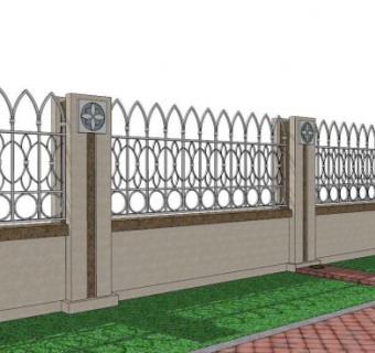 围栏sketchup模型下载_sketchup草图大师SKP模型