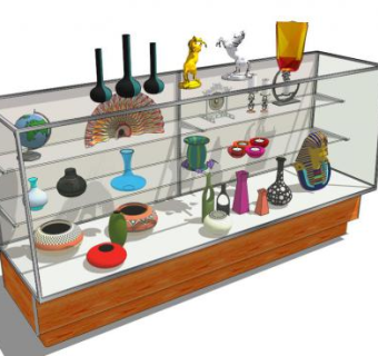 展示设计sketchup模型下载_sketchup草图大师SKP模型