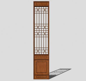 中式花格sketchup模型下载_sketchup草图大师SKP模型