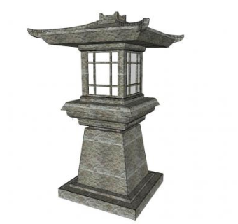 石灯sketchup模型下载_sketchup草图大师SKP模型