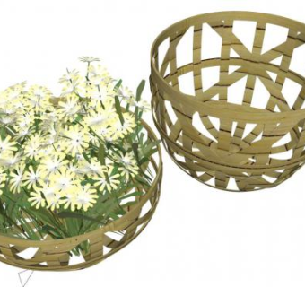 花篮sketchup模型下载_sketchup草图大师SKP模型