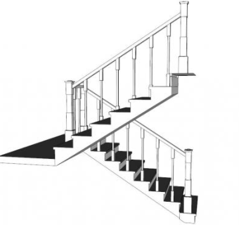 楼梯素材sketchup模型下载_sketchup草图大师SKP模型