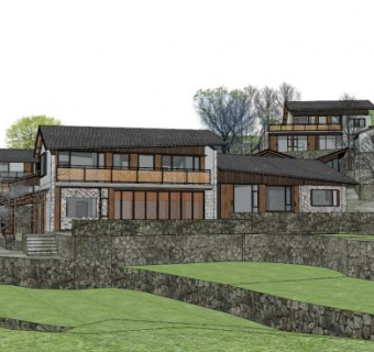 民宿sketchup模型下载_sketchup草图大师SKP模型