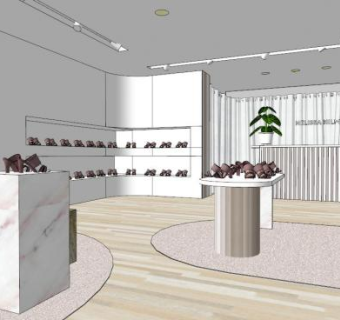 鞋店sketchup模型下载_sketchup草图大师SKP模型