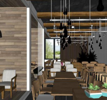 咖啡馆sketchup模型下载_sketchup草图大师SKP模型